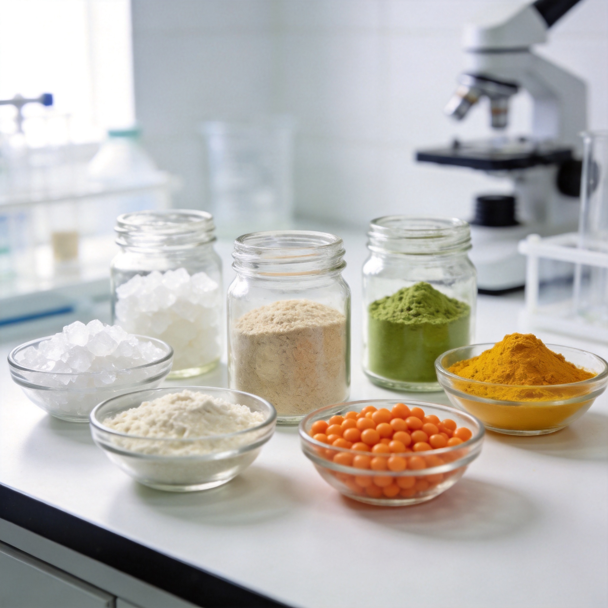 Diverse nutraceutical raw materials including plant extracts, fibers and natural sweeteners